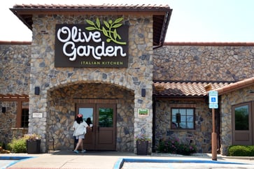 The sales of Darden Restaurants increased by 6%, driven by the performance of Olive Garden and LongHorn Steakhouse.