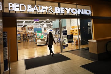 The largest stock price changes during the day were seen in Bed Bath & Beyond, United, PVH, and others.