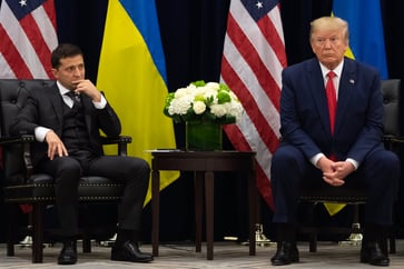 Trump shifts his stance on Ukraine's president from "the greatest salesman" to "very honorable."