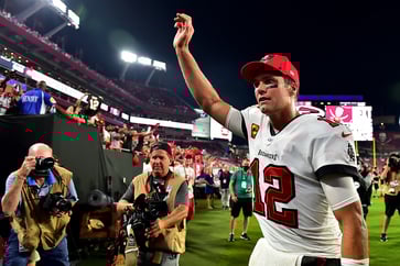 In social media posts, Tom Brady, the legendary NFL QB, announces his retirement.