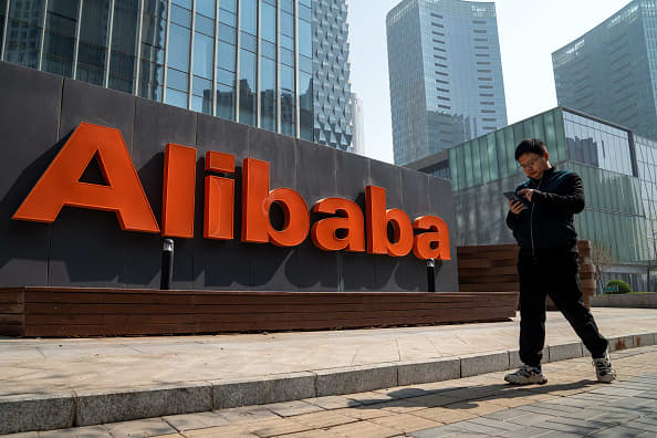 Despite a miss on sales, Alibaba's premarket stock rises 3%.