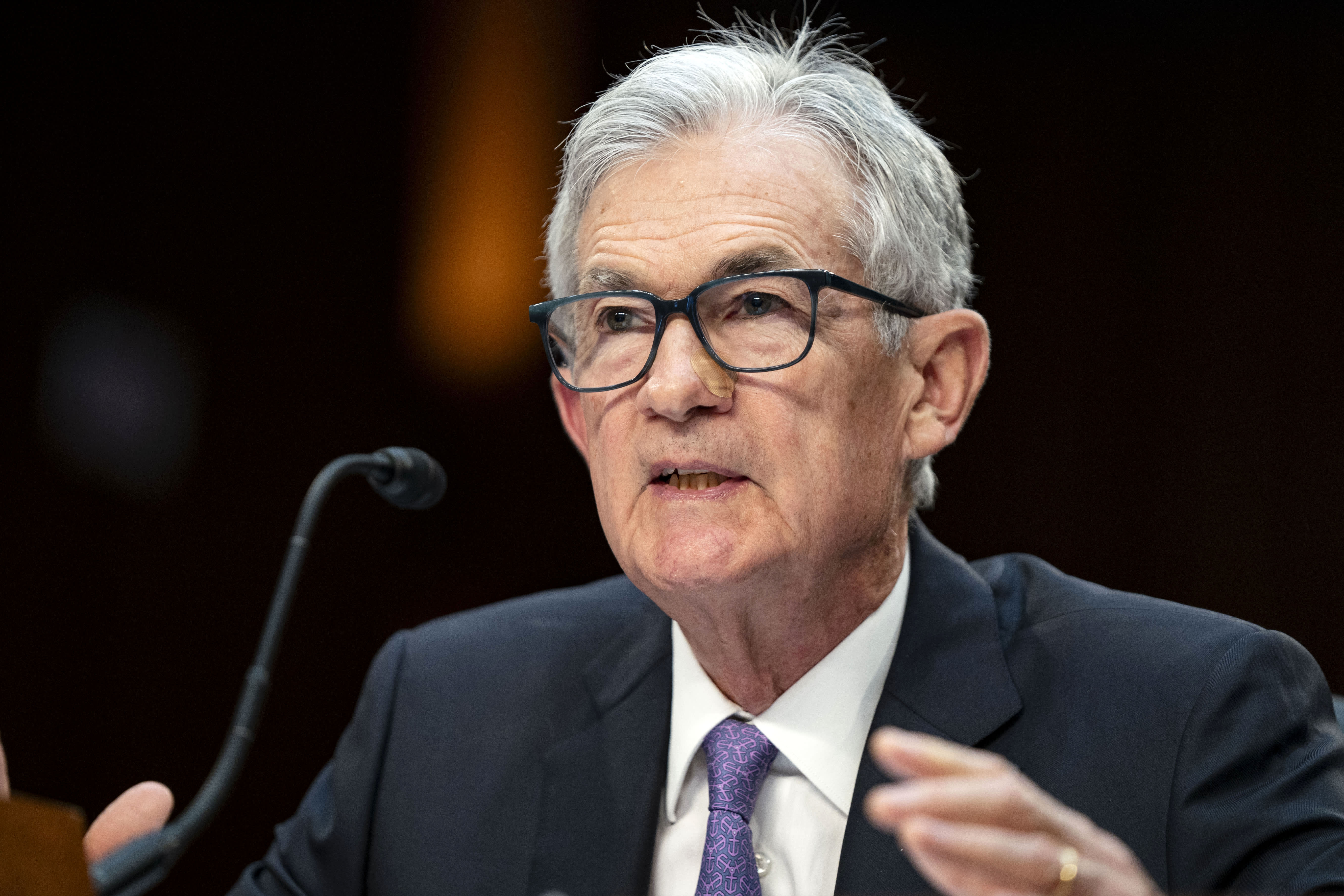 Listen to Fed Chair Jerome Powell's comments on interest rate policy and the economy.