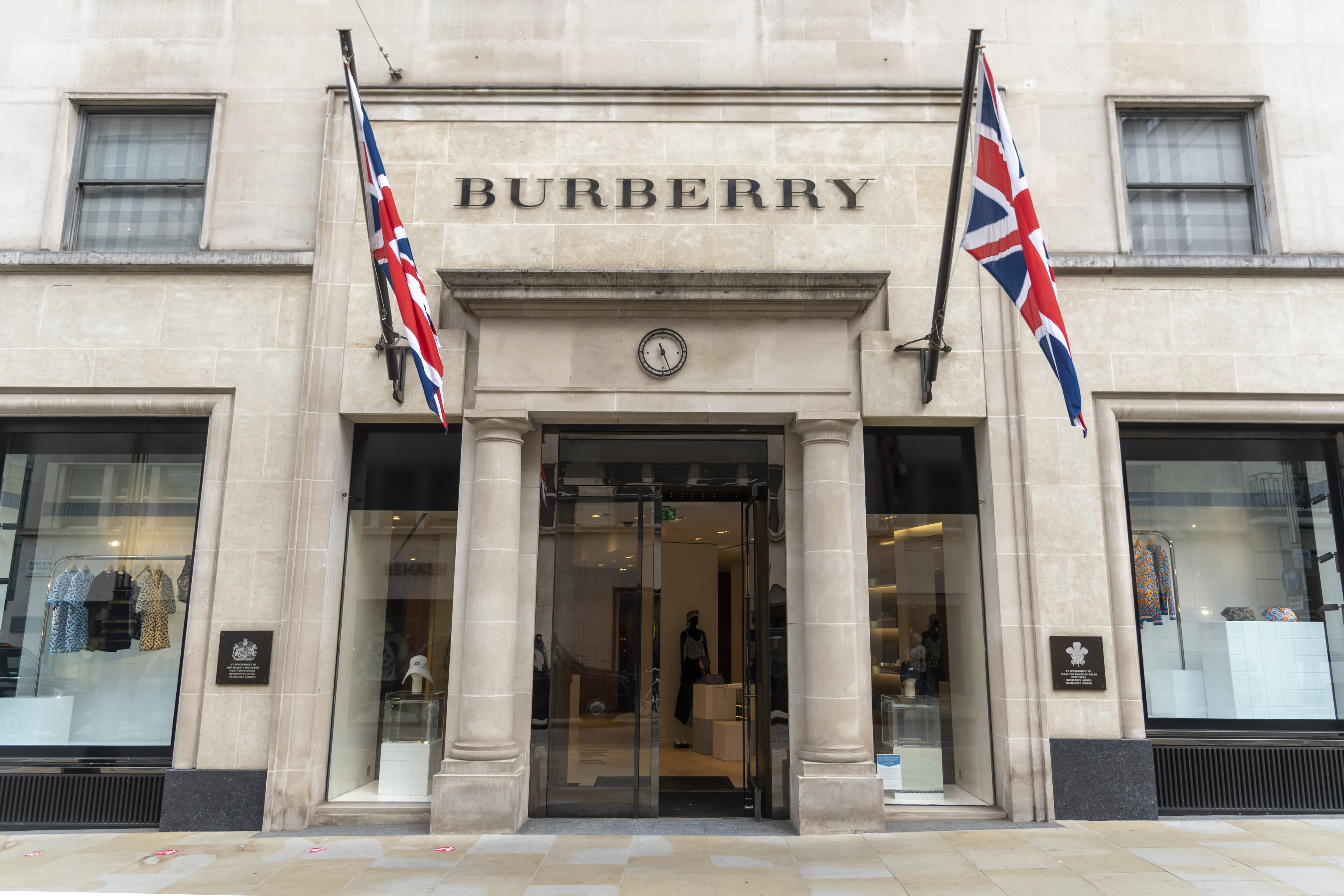 Burberry, a renowned British luxury brand, was removed from the FTSE 100 index in the UK.