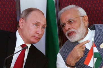 India treads a delicate path, cultivating ties with Ukraine as Russia looks on.