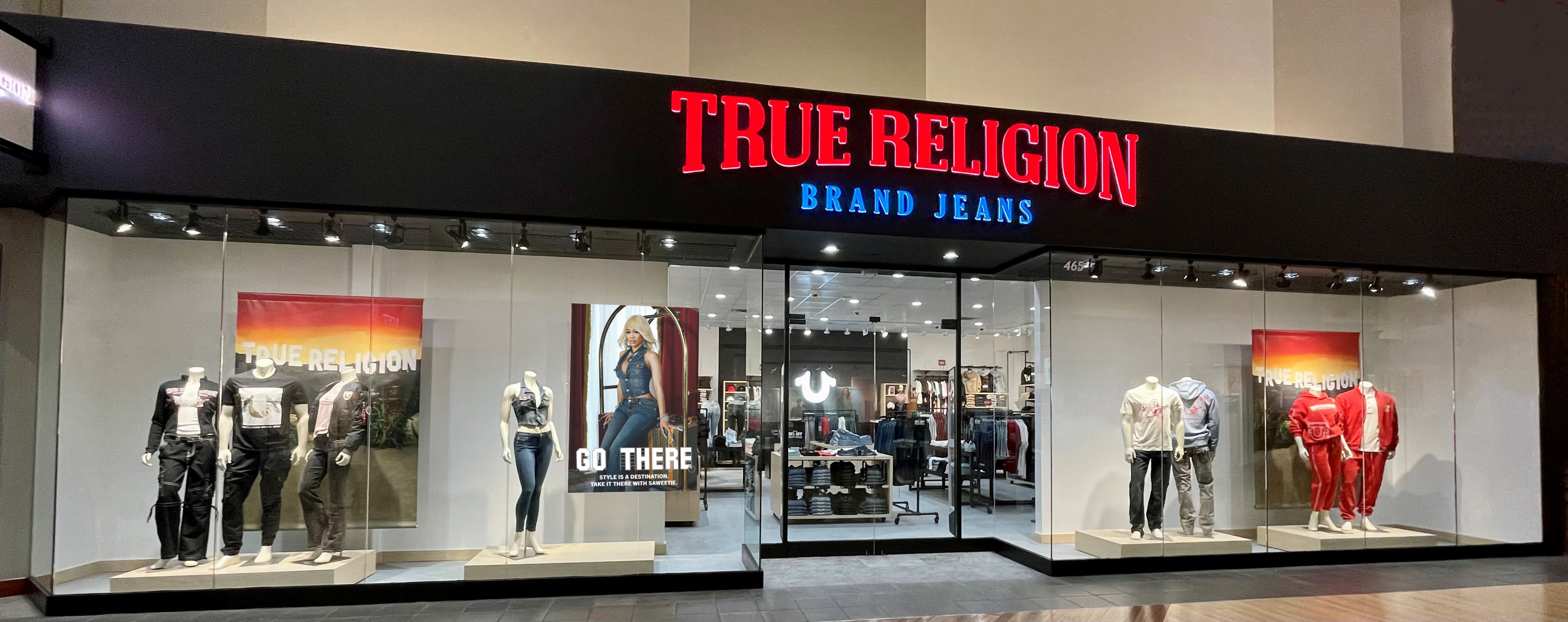 Maximalist, Y2K-era styles are making a comeback in True Religion's sale.
