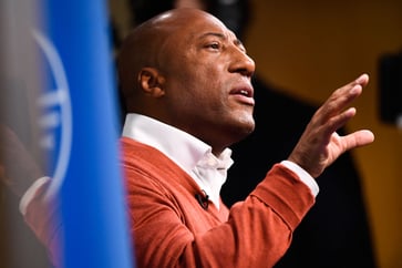 Byron Allen, a frequent media bidder, faces criticism for late payments to ABC, CBS, and NBC.