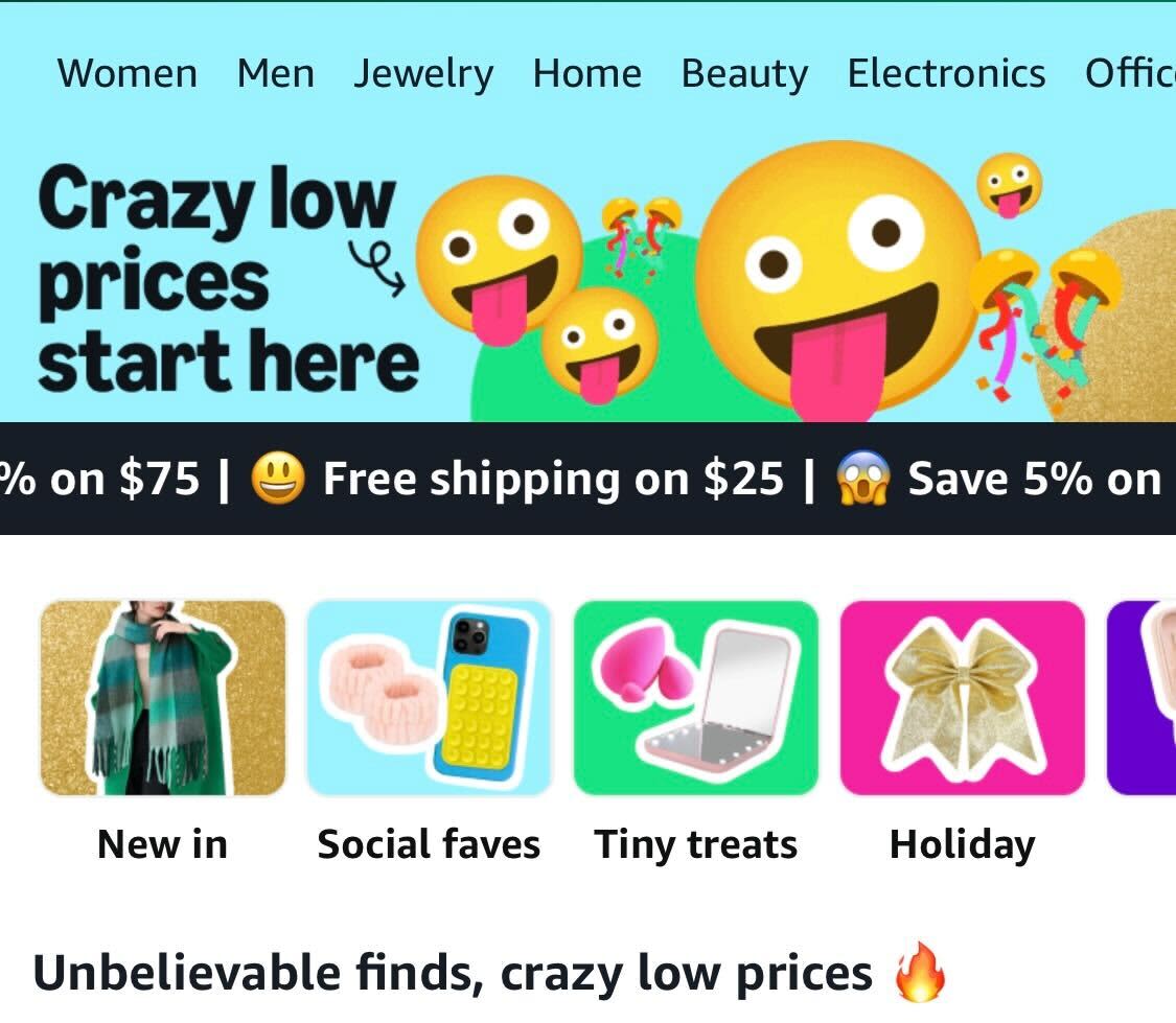 Amazon launches a discount store featuring items priced under $20 to compete with Temu and Shein.