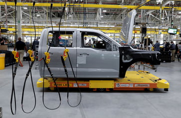 Ford's electric vehicle strategy is being financed through cash, similar to the old-time financing methods.