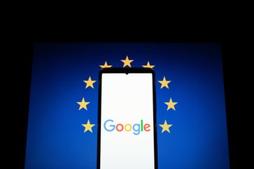 EU's $1.7 billion antitrust fine against Google's ad product is challenged in court and upheld.