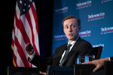 Biden's security advisor announces White House will tighten restrictions on Russian sanctions evasion.