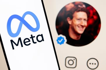 Meta's earnings beat expectations, and revenue forecasts are optimistic, resulting in a 6% increase in share price.