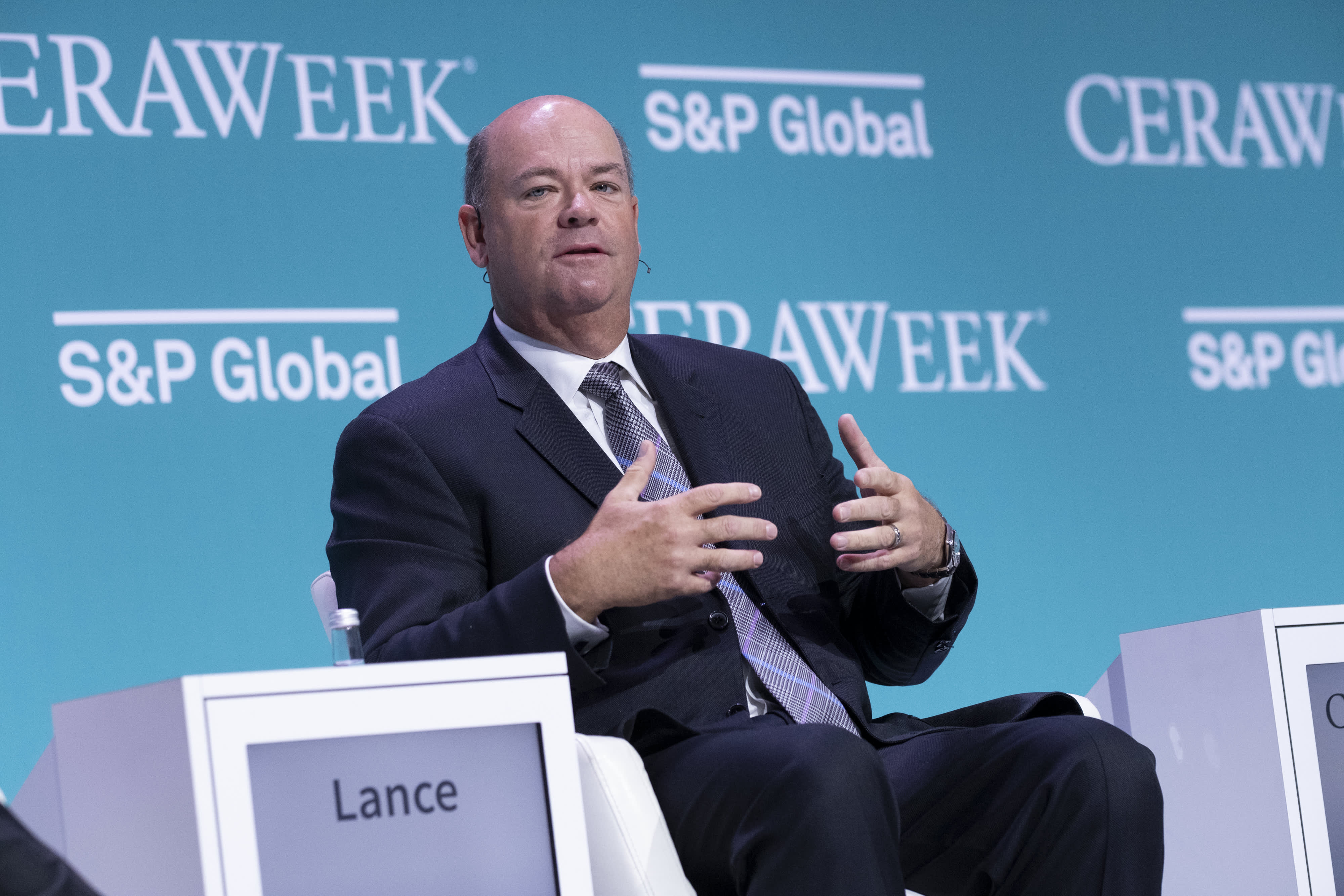 ConocoPhillips CEO reveals that drilling more today will not result in oil production for up to a year.