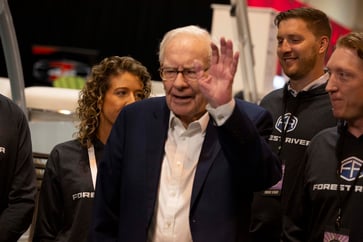 Berkshire Hathaway's cash reserves hit a record $277 billion after Warren Buffett reduced stock holdings.