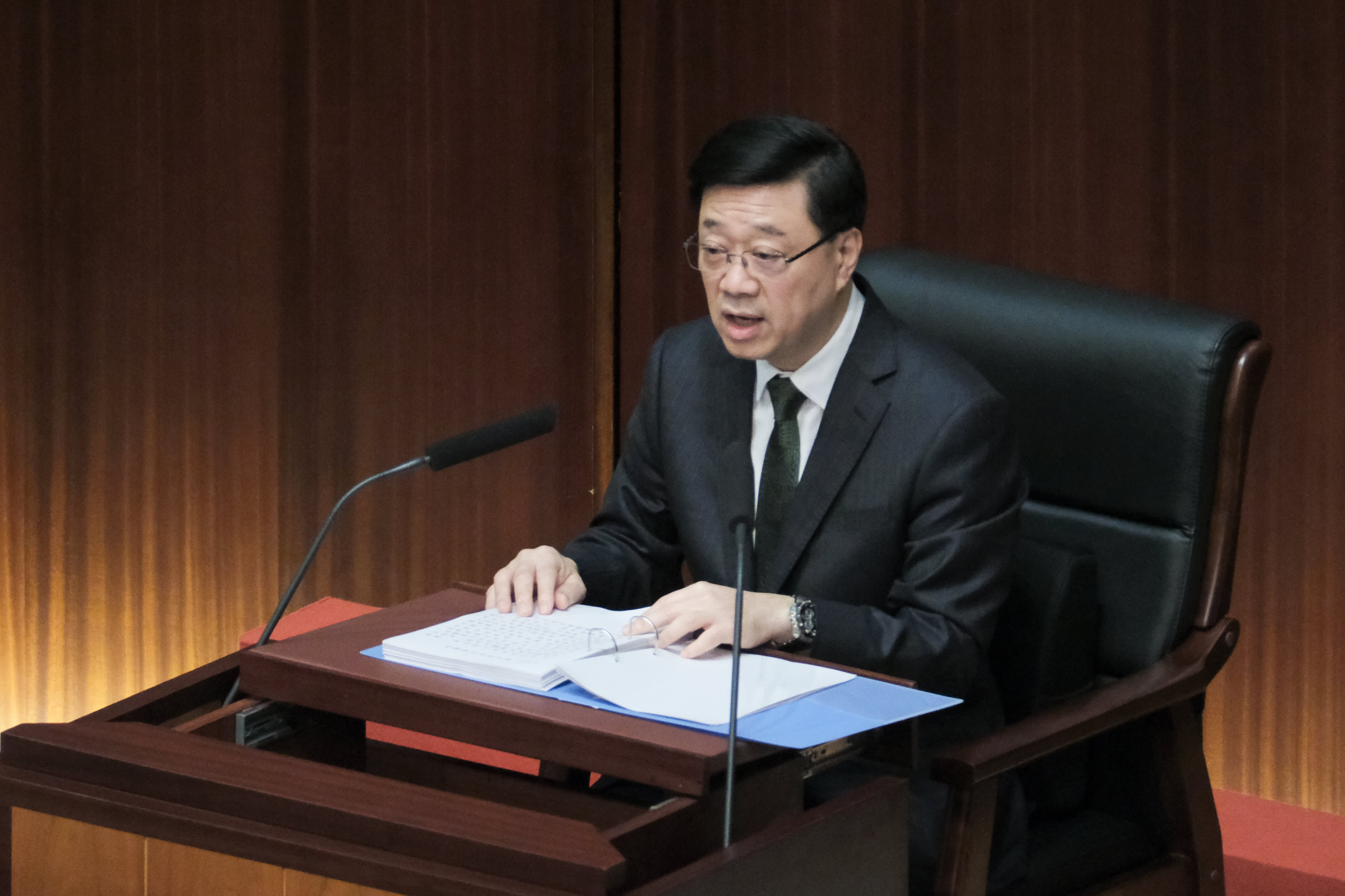 In his annual policy address, Hong Kong's leader unveiled plans to tackle the housing crisis.