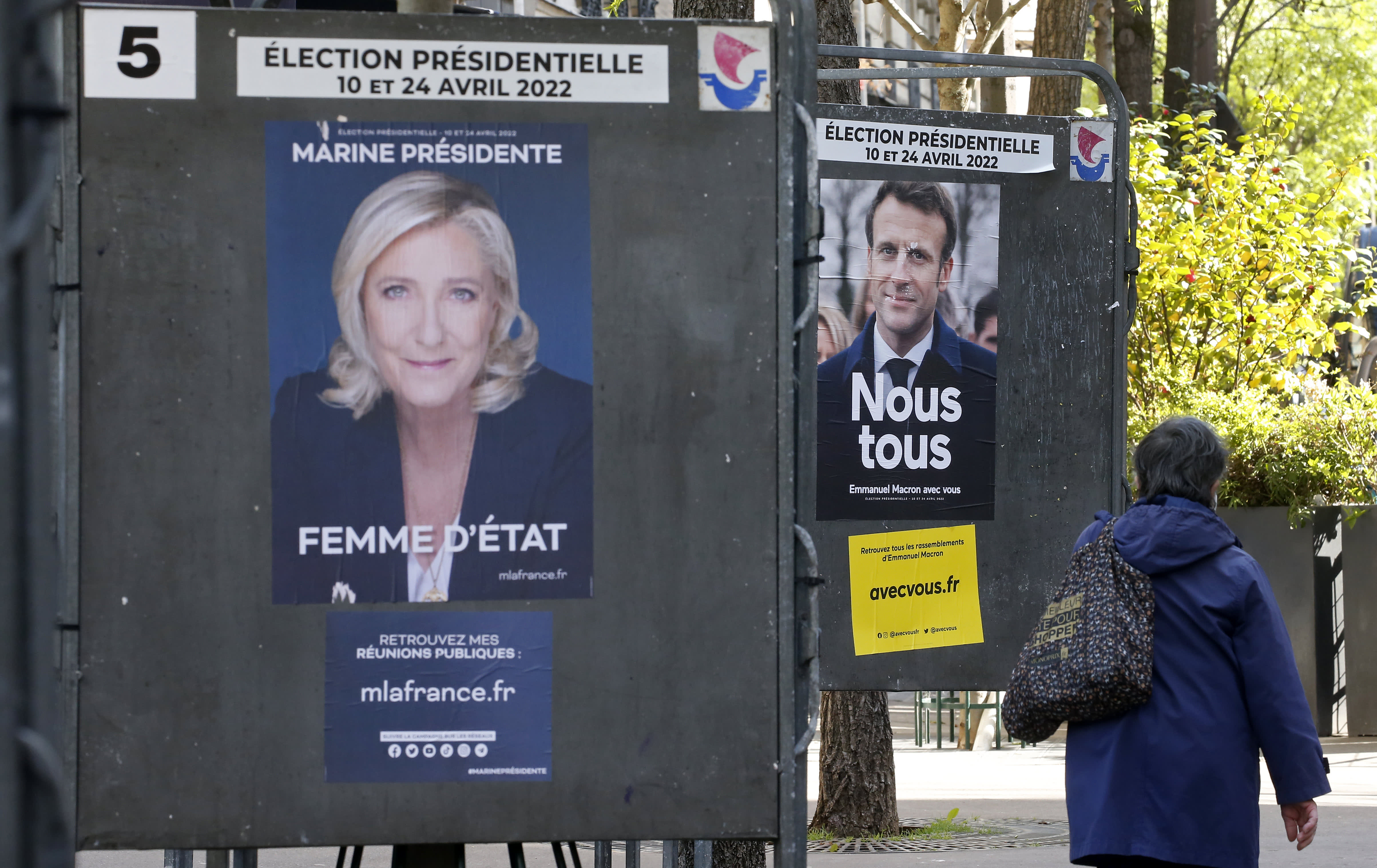 In the presidential election runoff, Macron of France will confront Le Pen, a far-right opponent.