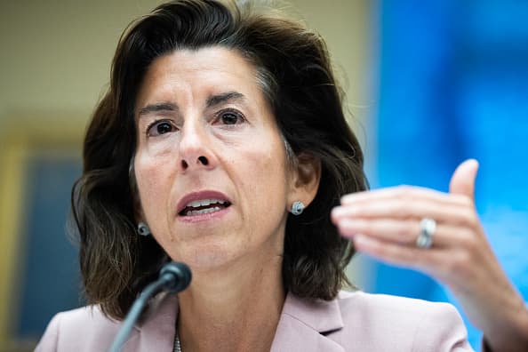 Raimondo urged to intensify CHIPS funding enforcement by Democrats.