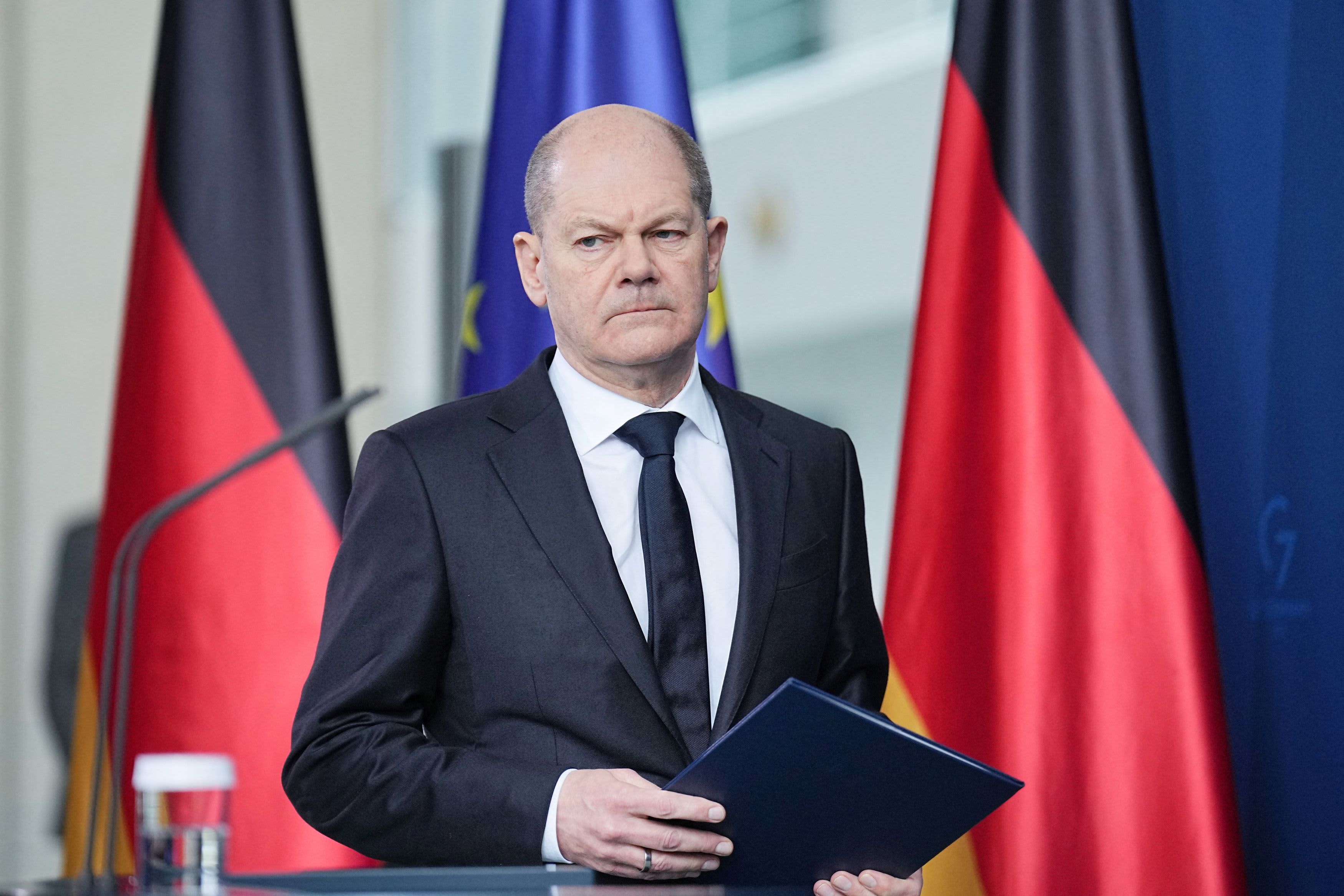 Germany declares significant change in defense policy due to Russia's invasion of Ukraine.