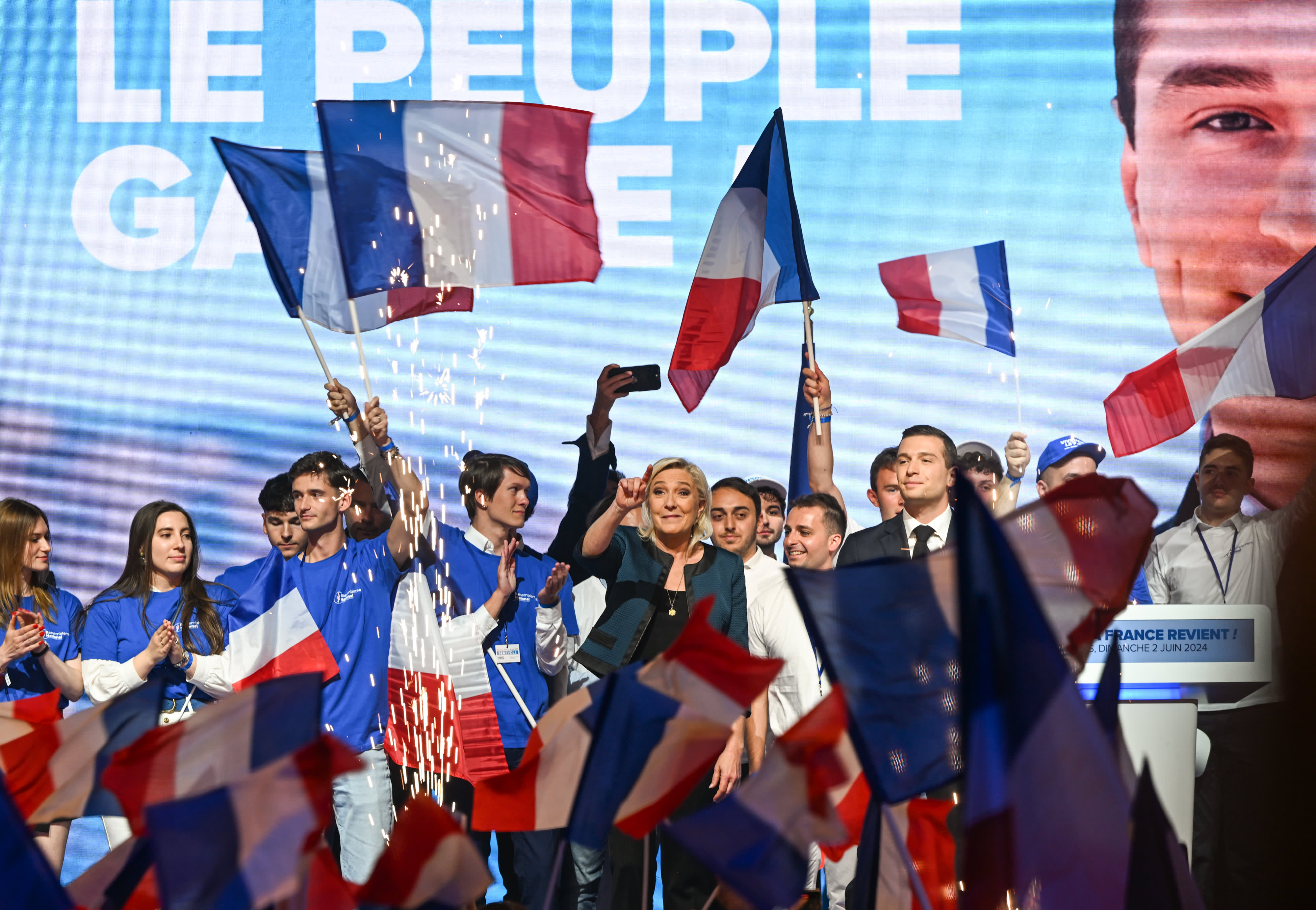 The far-right party in France is predicted to win in the first round of elections.