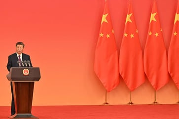 Xi Jinping declares in his 75th anniversary speech that no obstacles can hinder China's advancement.