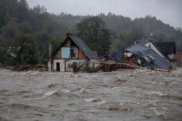 Floods in Central and Eastern Europe cause rising death toll.