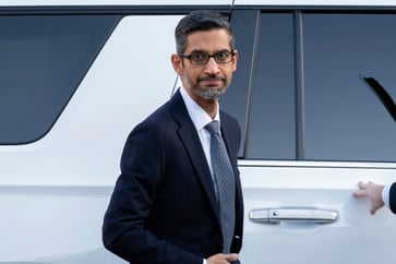 Sundar Pichai, CEO of Alphabet, defends Google's search deals in antitrust trial.