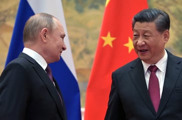 China is viewed as prioritizing its own interests while considering whether to assist Russia.