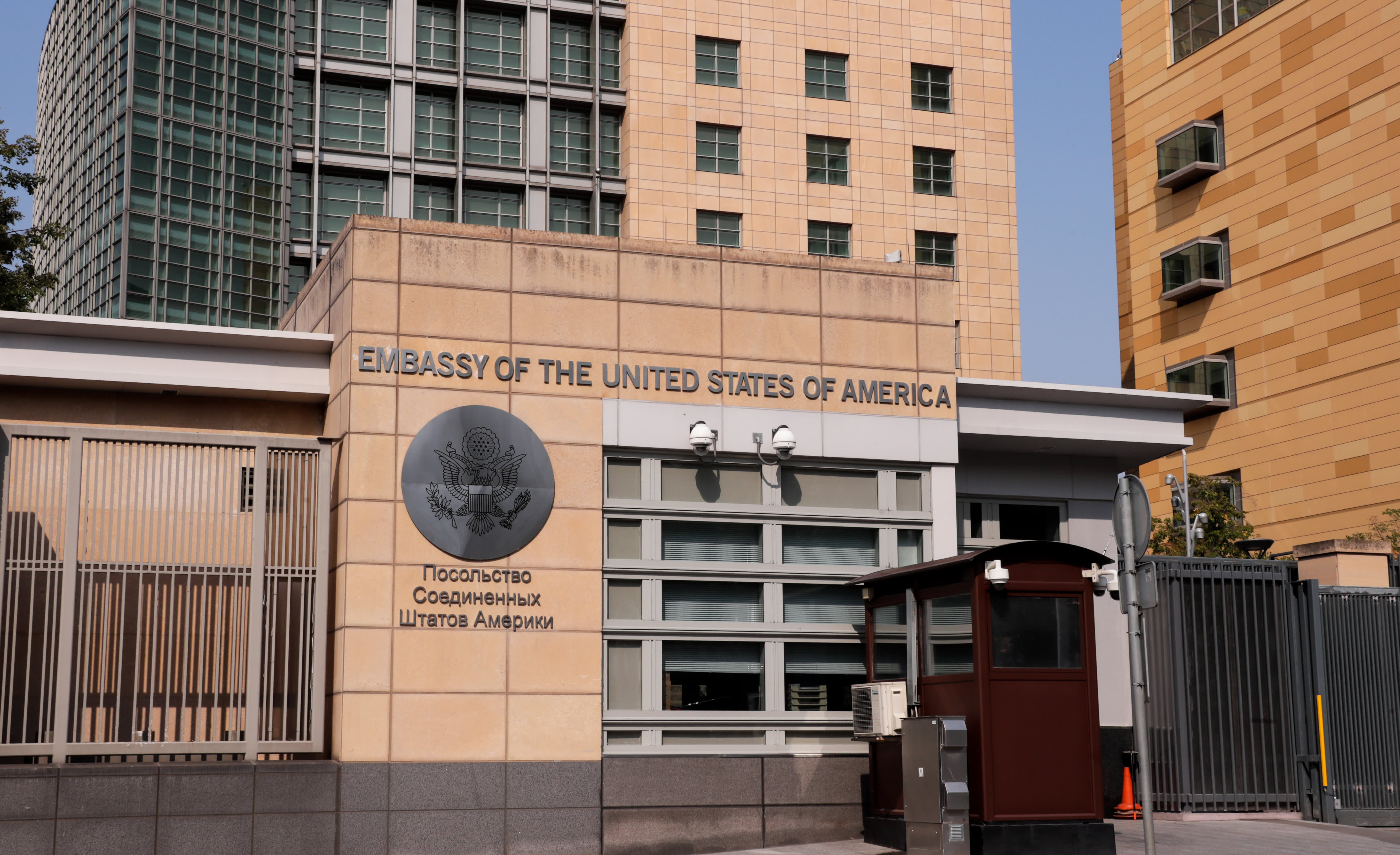 The U.S. suspends operations at its embassy in Minsk and allows departures from its embassy in Moscow.