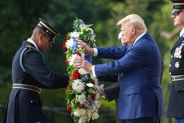 The Harris campaign described the Trump Arlington Cemetery incident as "pretty sad."