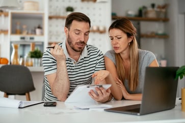 The self-made millionaire's advice to a couple struggling with $65,000 in credit card debt is that it's not just about paying off the debt, but also about changing their spending habits.