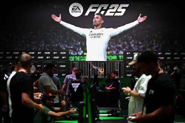 EA's stock price drops 7% after the company lowers its guidance due to poor performance in soccer and other games.