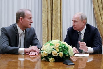 Medvedchuk's assets in Ukraine are seized by authorities.
