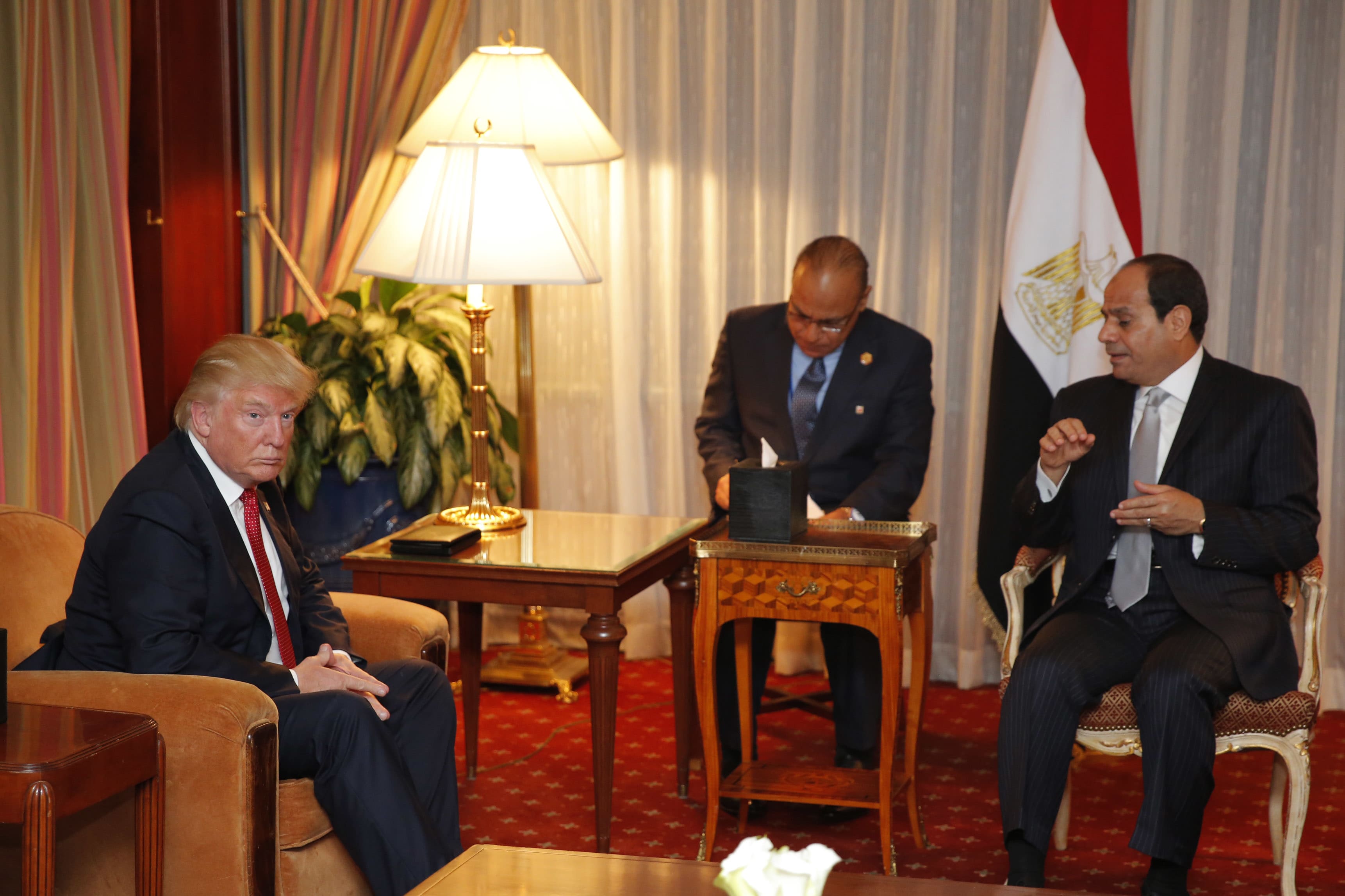 Trump requested to provide evidence of not accepting a $10 million 'cash bribe' from Egypt.