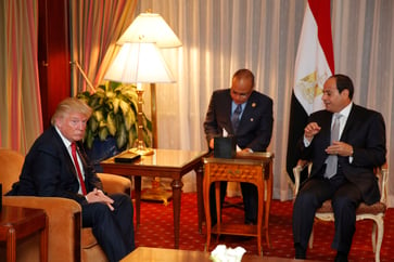 Trump requested to provide evidence of not accepting a $10 million 'cash bribe' from Egypt.