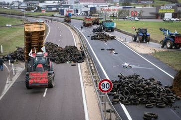 Protests by angry farmers are gaining traction in Europe.