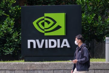 The price of Nvidia, a popular AI chip company, reached a new record high, causing Asian semiconductor stocks to increase.