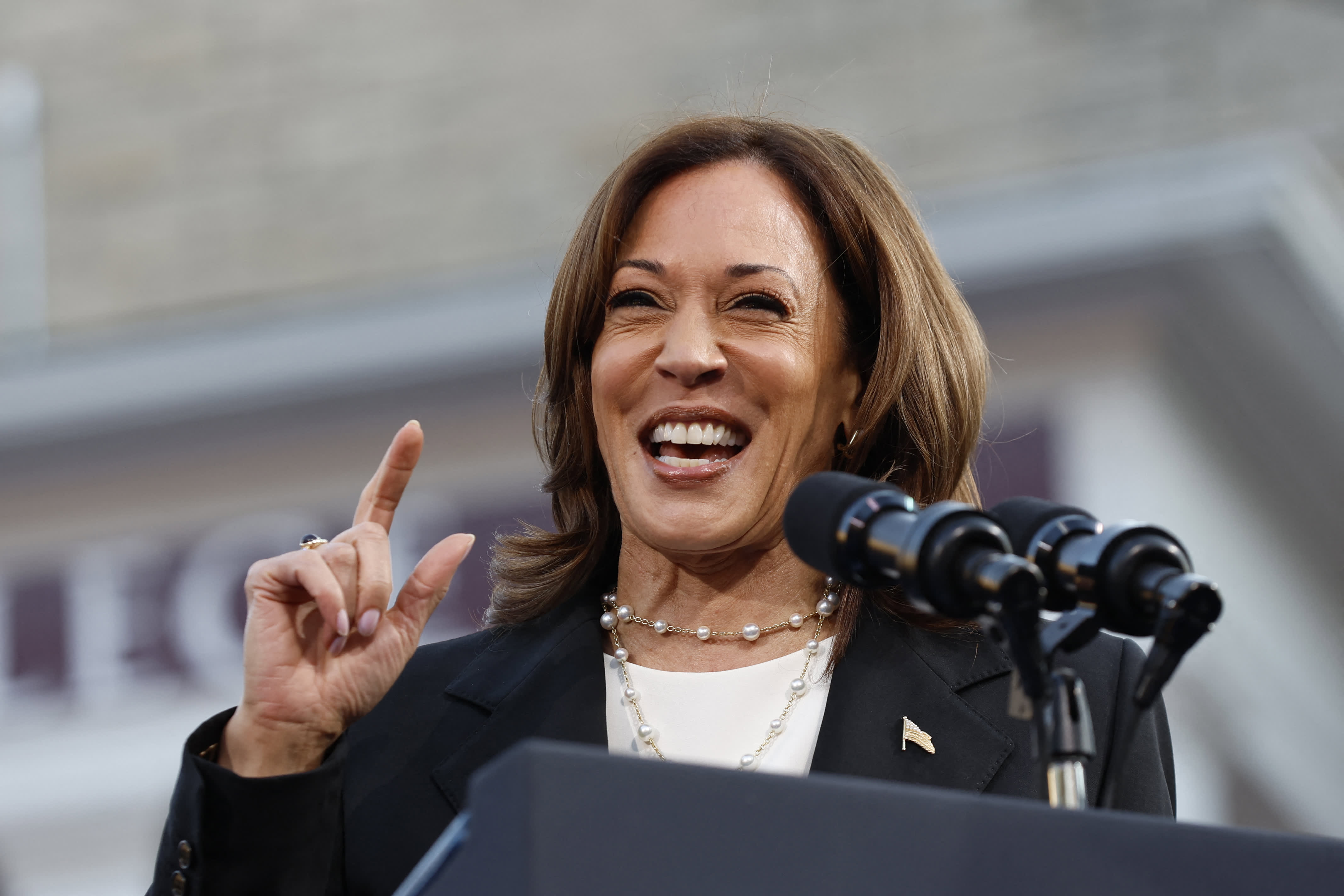 As she leads Trump in a new national poll, Harris is adopting tactics from the 'Republican playbook'.