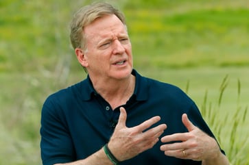 Goodell states that NFL games in Brazil and Europe are crucial for revenue growth.