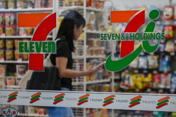 7-Eleven's parent company reduces full-year earnings expectations while continuing with restructuring plans.