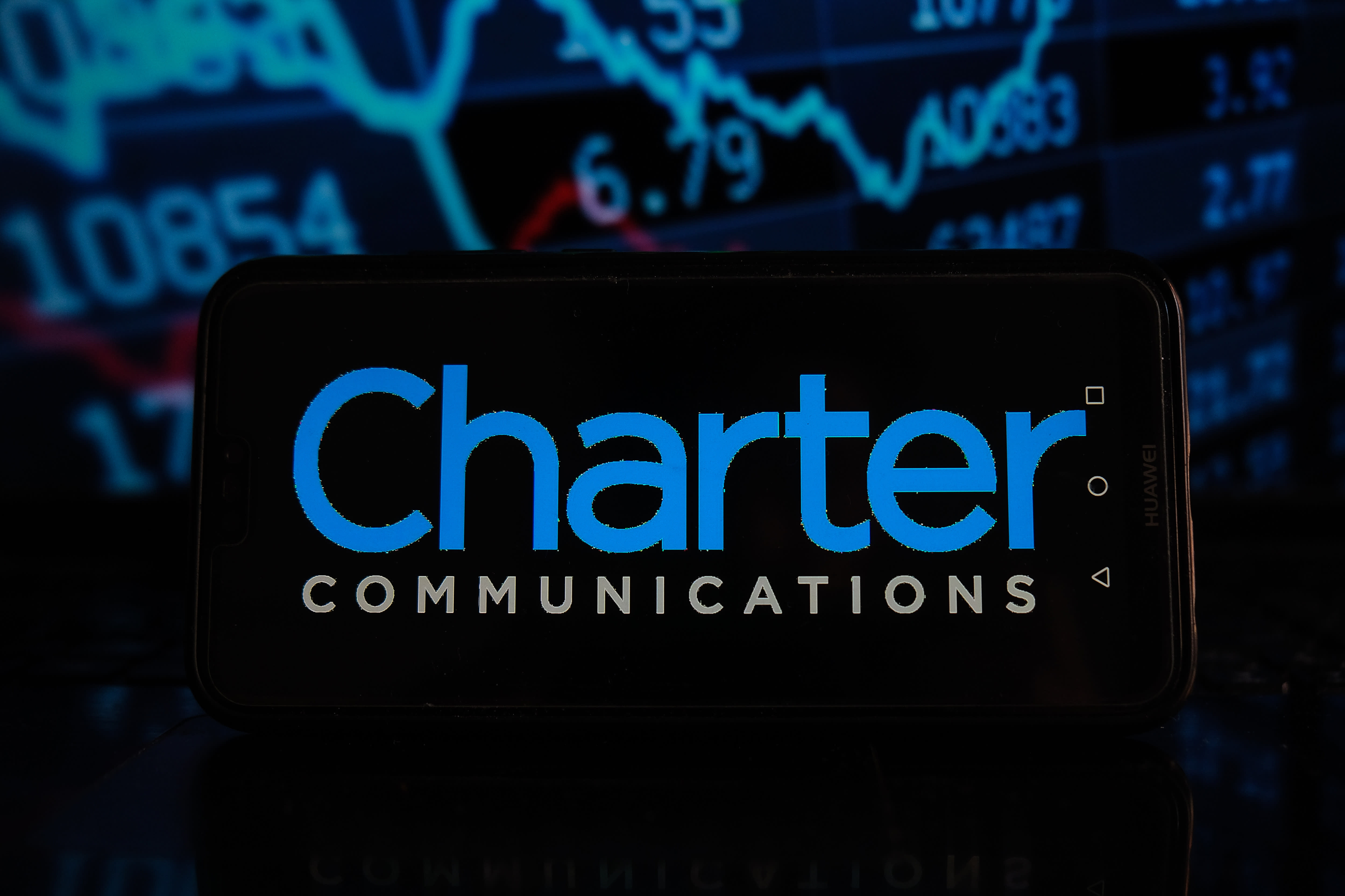 The stock price of Charter Communications drops after its CFO predicts a potential decline in broadband subscribers during the fourth quarter.
