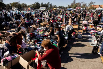 Companies such as Netflix and Comcast are contributing to the relief effort for the Los Angeles wildfires.