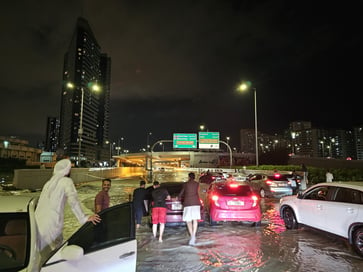 Dubai experiences heavy rainfall, causing flooding and flight disruptions