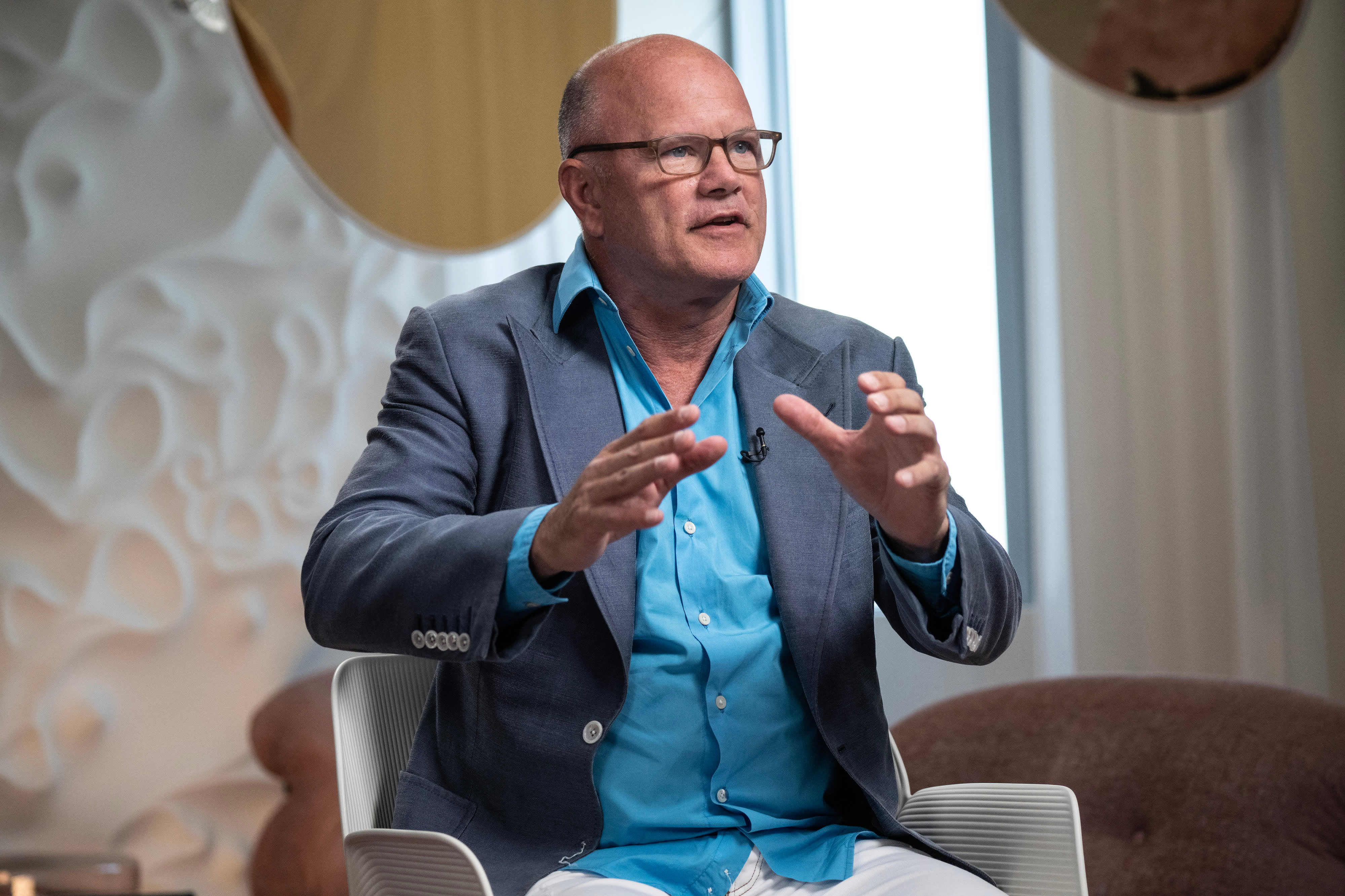 Putting 'a little money on the line' is the best way to learn about crypto, according to founder and CEO Mike Novogratz.