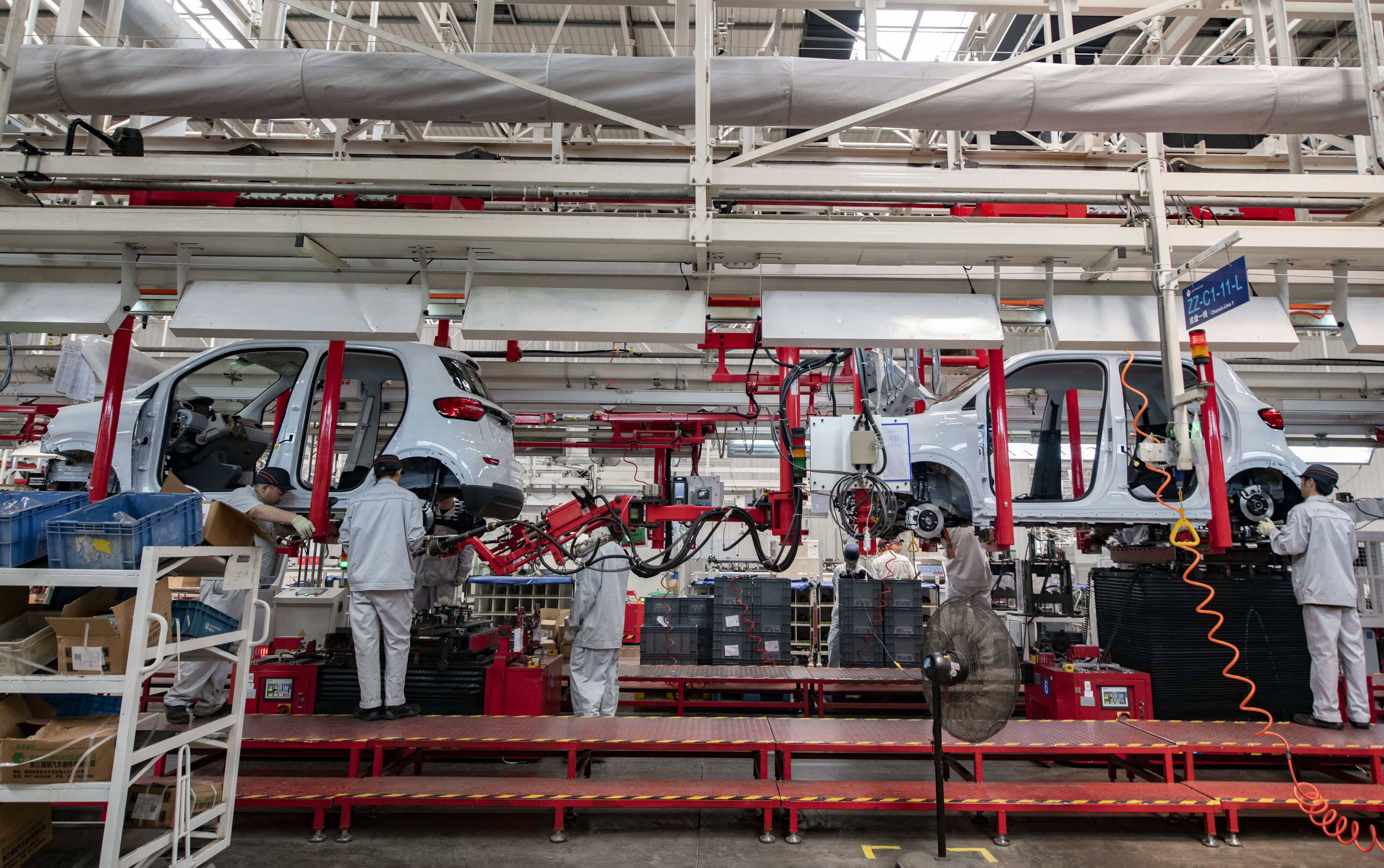 The European Union declares increased tariffs of up to 38% on Chinese electric vehicles.
