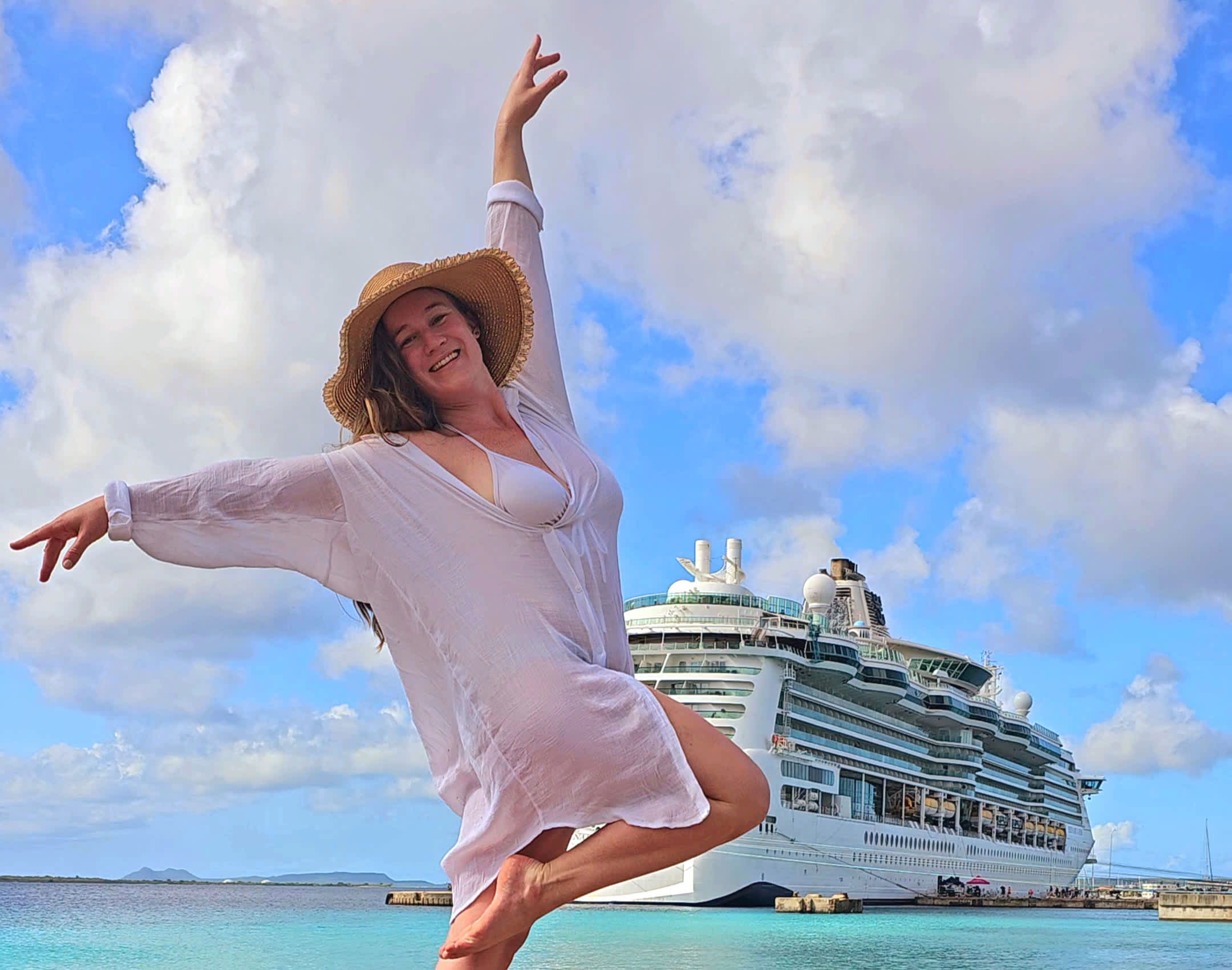 While working remotely from a cruise ship, the IRS still requires taxes to be paid.