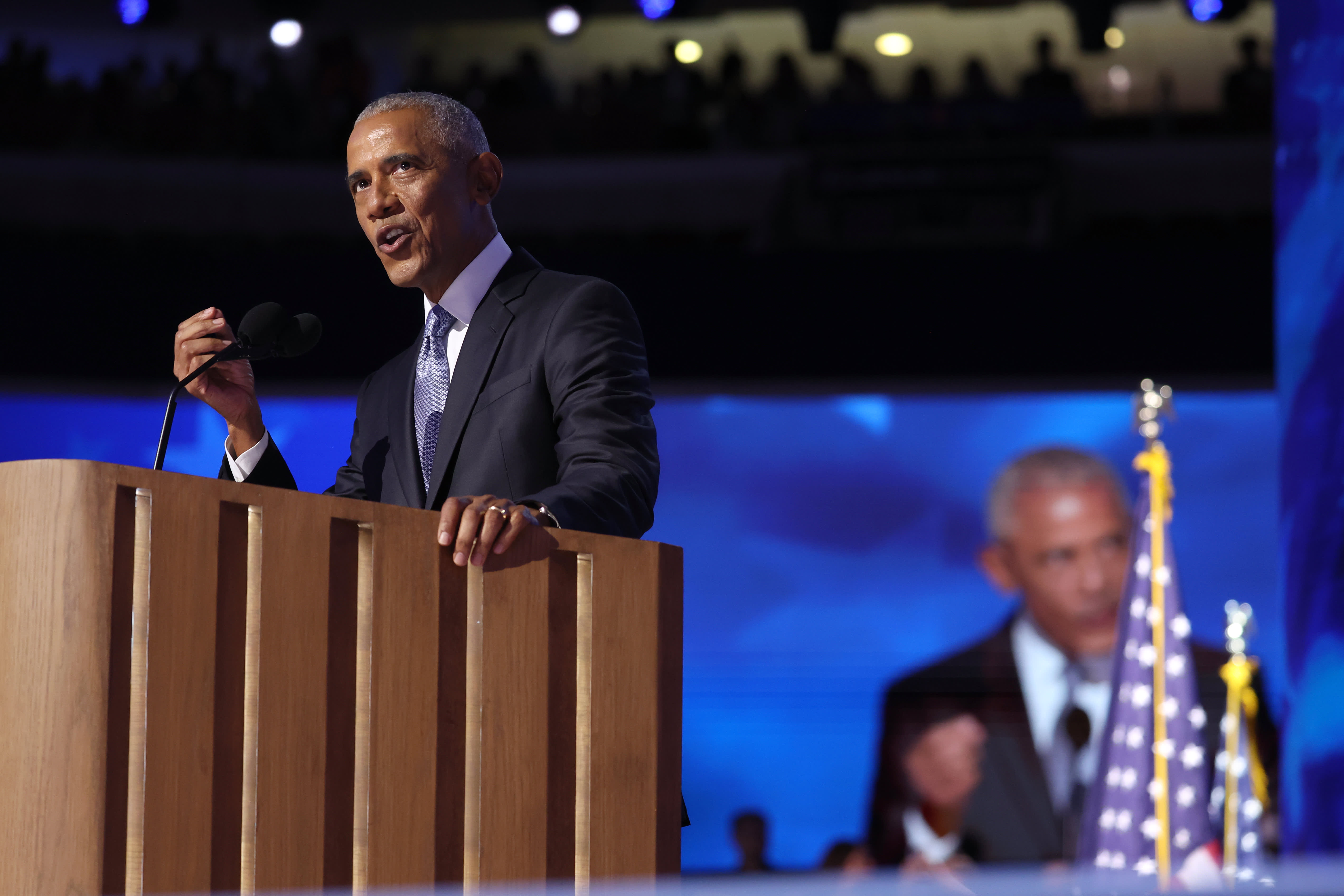 Few Democrats mention Biden during DNC day 2, eager to move on.