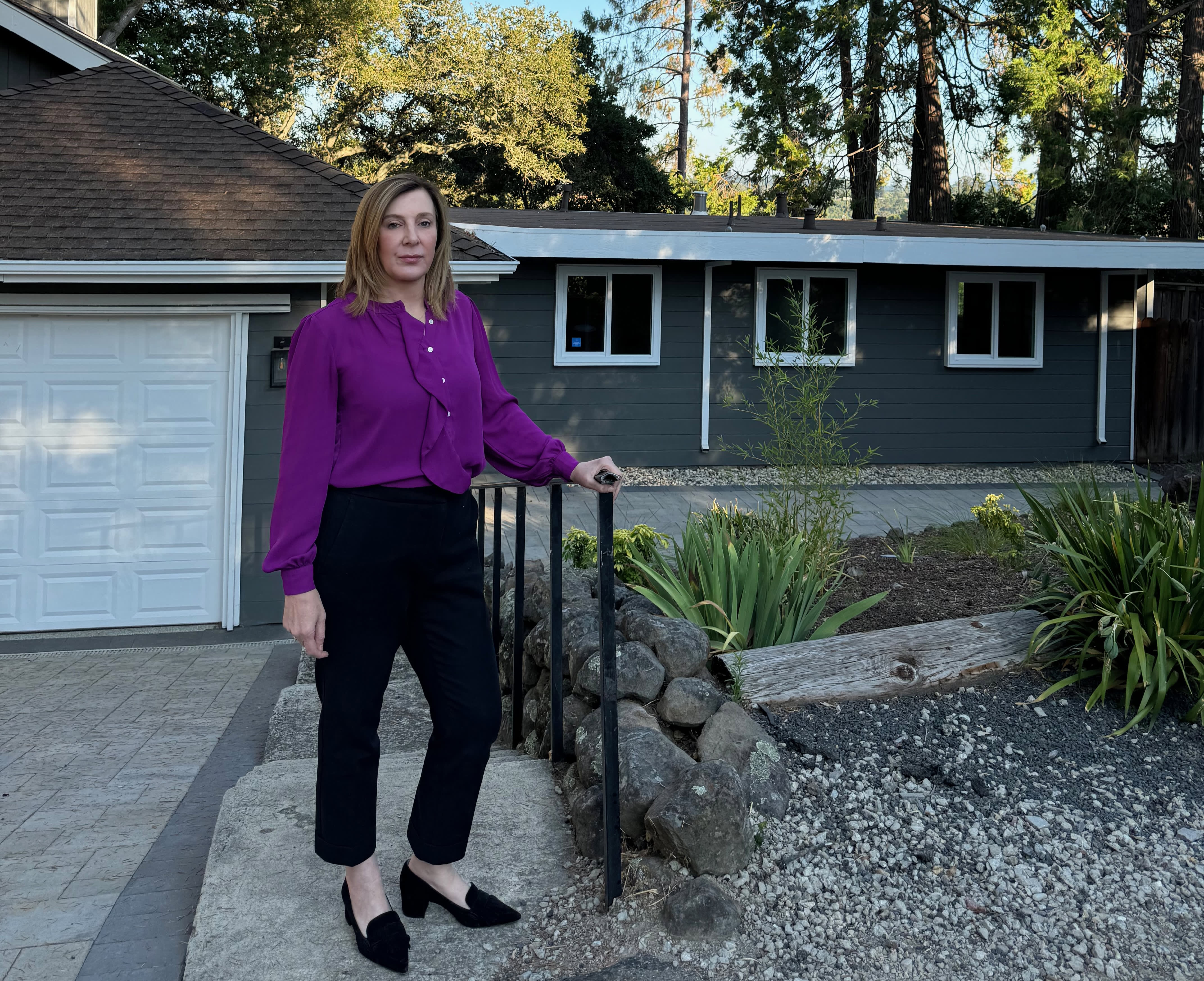 A Silicon Valley executive warns of the dangers of cybercrime after $400,000 was stolen from her while buying a home.