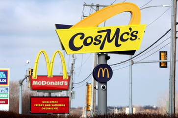 McDonald's to shut down three CosMc's branches while launching two new ones.