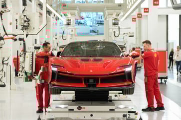 Europe's auto giants have been shaken by Trump's tariff threats, but Ferrari seems unaffected.