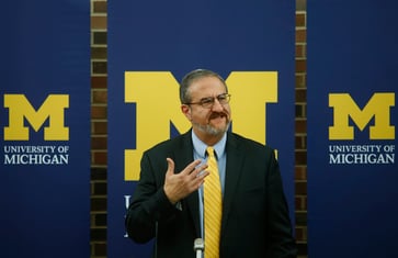 The University of Michigan has removed its president following allegations of a sexual affair with a school employee.