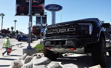 Sales of Ford trucks and hybrid models rose by 13% in August.